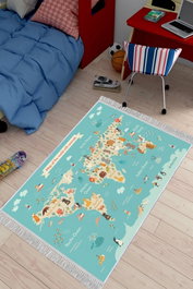 Conceptum Alfombra de Pasillo ELS577 Multicolor 100 x 150 cm